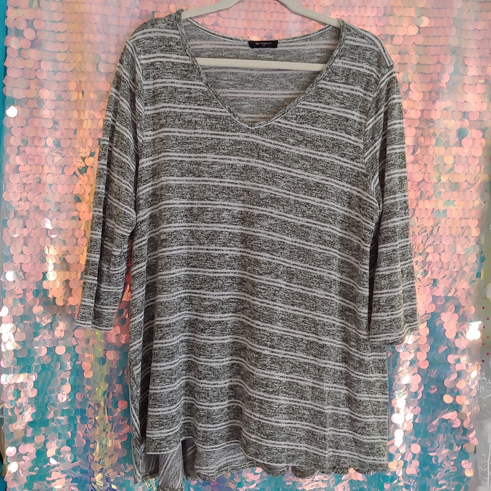 1X Knit Stripes Botanique Lightweight Sweater